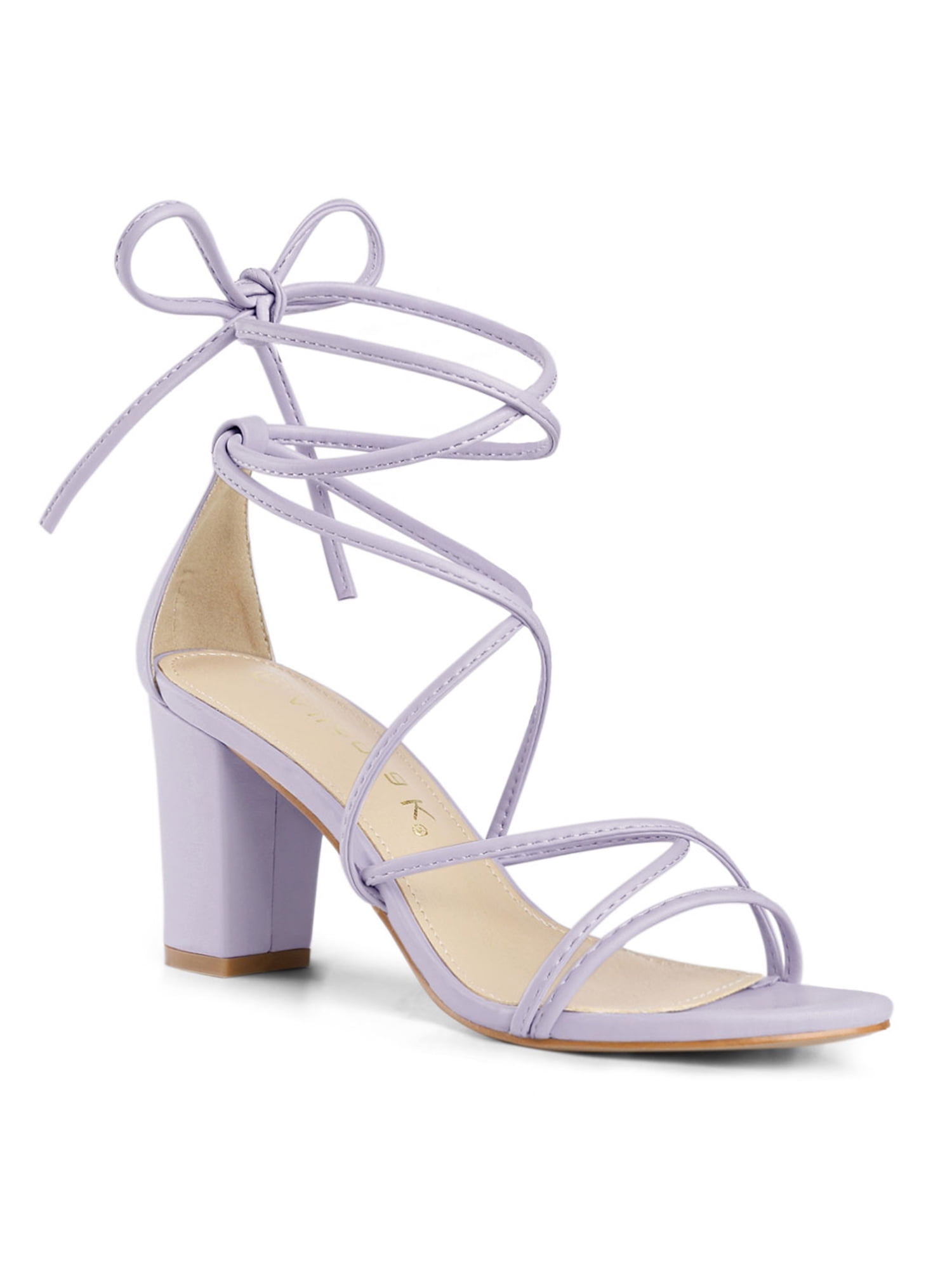 Lilac Patent High Heels - High Heel Sandals - Ankle Strap Heels - Lulus