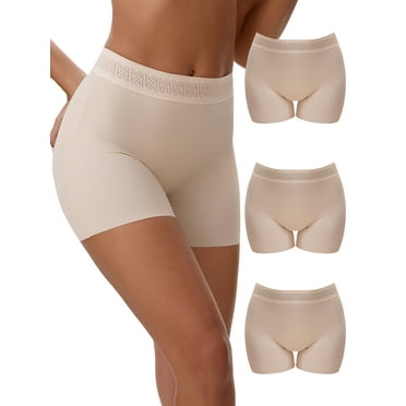 Unique Bargains Women's Tummy Control Butt Lifter Thigh Slimmers 3XL 3 Beige
