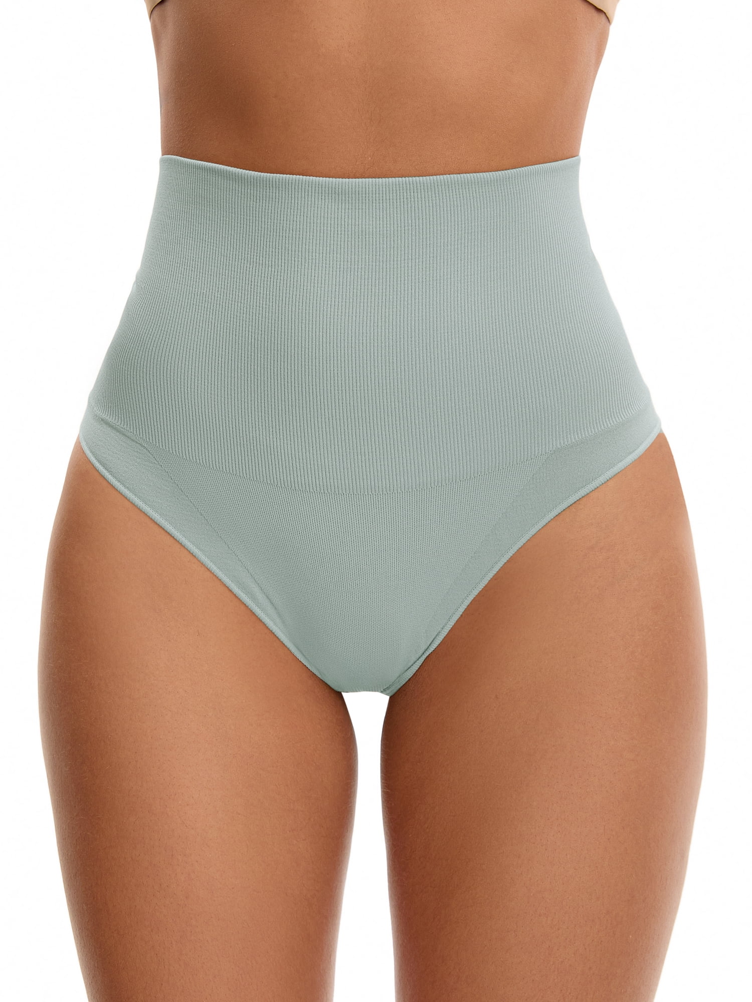 Unique Bargains Women's Tummy Control High Waist Shaping Panties S Blue
