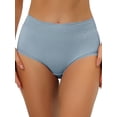 thumbnail image 1 of Unique Bargains Women's Tummy Control Lace Trim Ribbed Soft Underwear XL Light Blue, 1 of 6