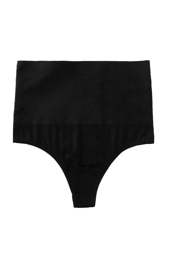 Women's Tummy Control Shapewear Slimmer High Waist Briefs S Black