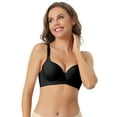 thumbnail image 1 of Unique Bargains Women's Underwire Bra Detachable Adjustable Straps Bralette Black B 38, 1 of 6