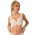 thumbnail image 1 of Unique Bargains Women's Universal Non-Wired Bra Push Up Vest Bralette Beige 42 C, 1 of 5