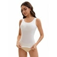 thumbnail image 1 of Unique Bargains Women's Wide Strap Camisoles with Built-In Padded Bras 2XL White, 1 of 6
