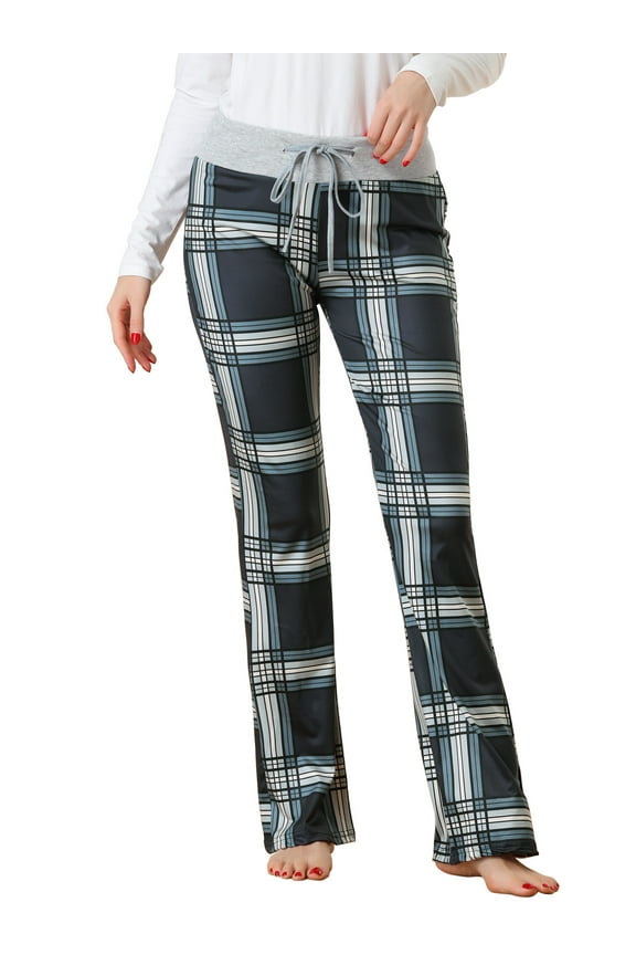 Womens Pajamas Yoga Casual Trousers Wide Leg Sleepwear Lounge Pants