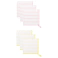thumbnail image 1 of Unique Bargains Wood Fiber Absorbent Cleaning Cloths 6 Pack Yellow/Pink 12" x 12", 1 of 8