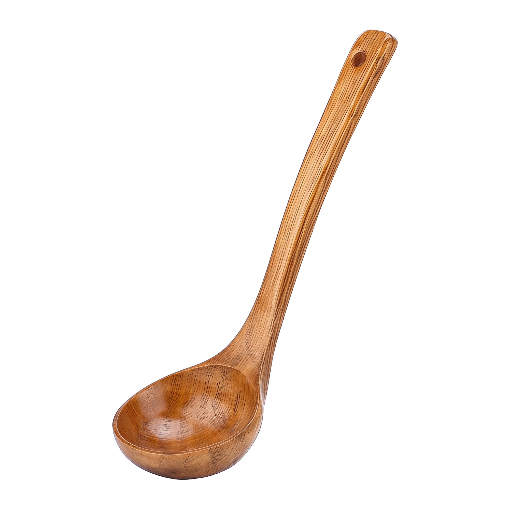 Unique Bargains Wood Non Stick Cookware, Heat Resistant Kitchen Soup Spoon A 11"x3.1"