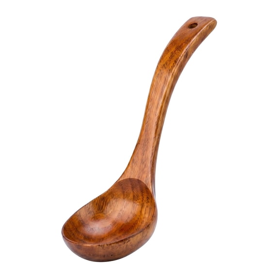 Unique Bargains Wood Non Stick Cookware, Heat Resistant Kitchen Soup Spoon B 10.6"x3.3"