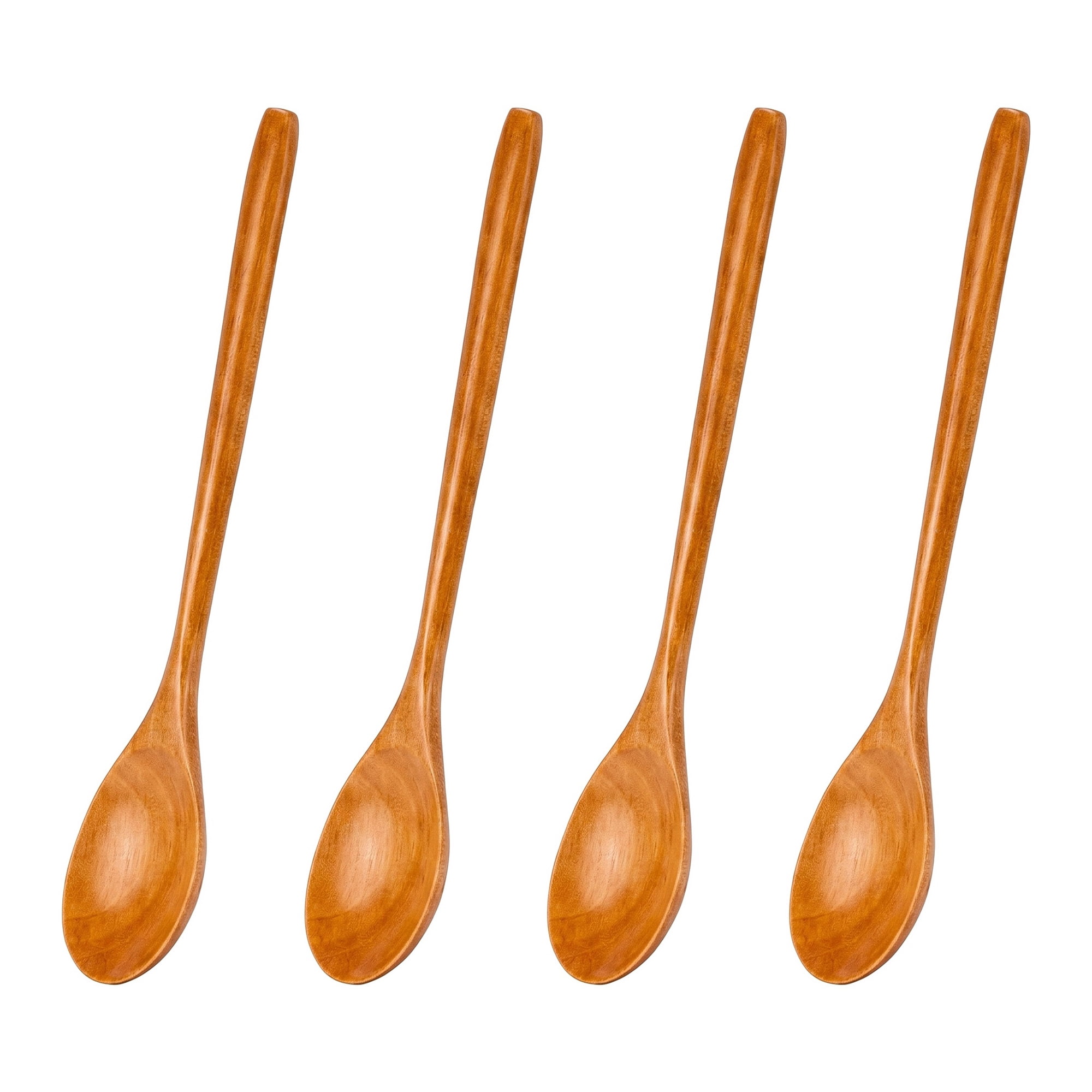 Unique Bargains Wood Non Stick Cookware Kitchen Utensils Set Brown A 4Pcs