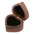thumbnail image 1 of Unique Bargains Wood Ring Box Jewelry Storage with 2 Slots for Proposal Black, 1 of 6