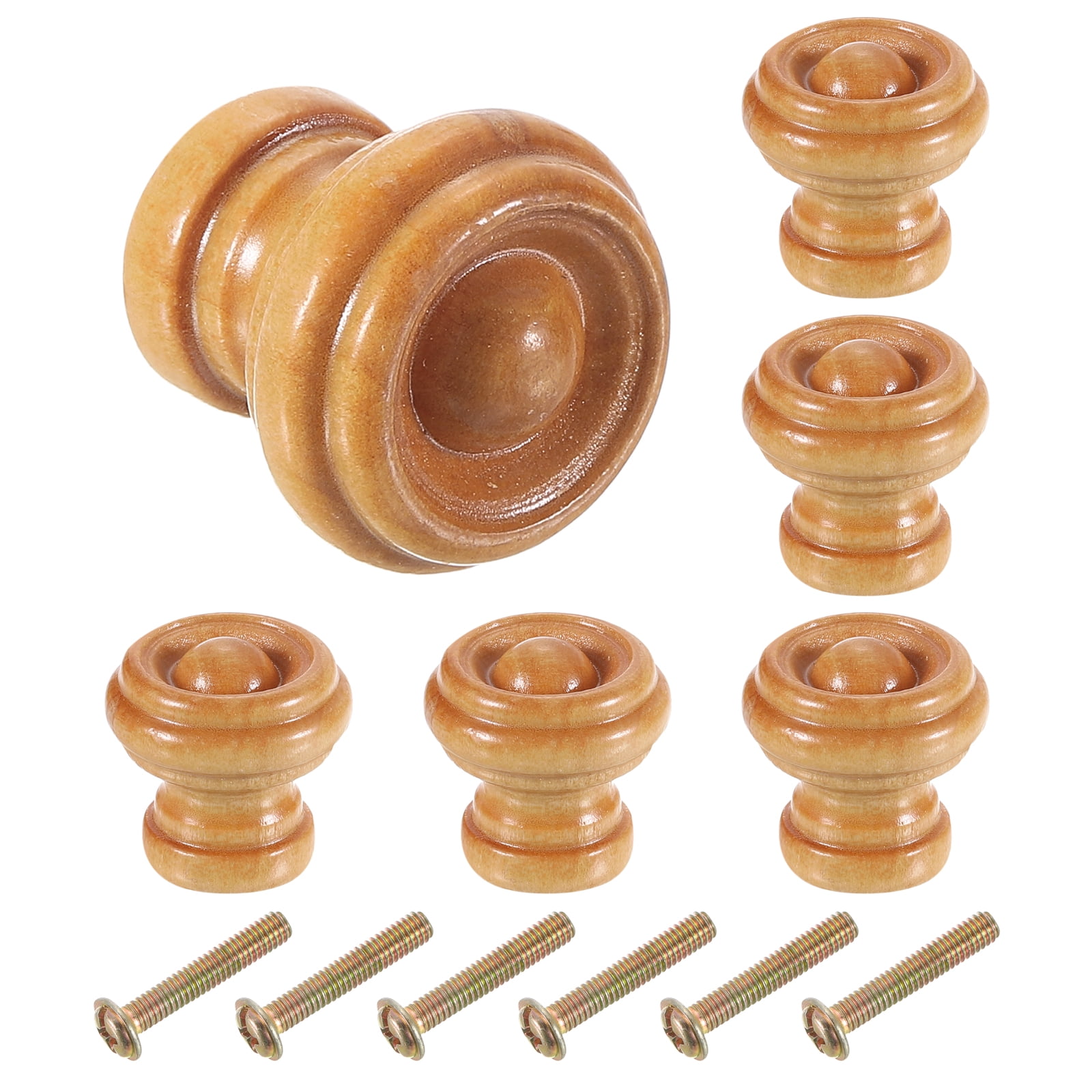 Unique Bargains Wooden Kitchen Cabinet Drawer Handles Beige