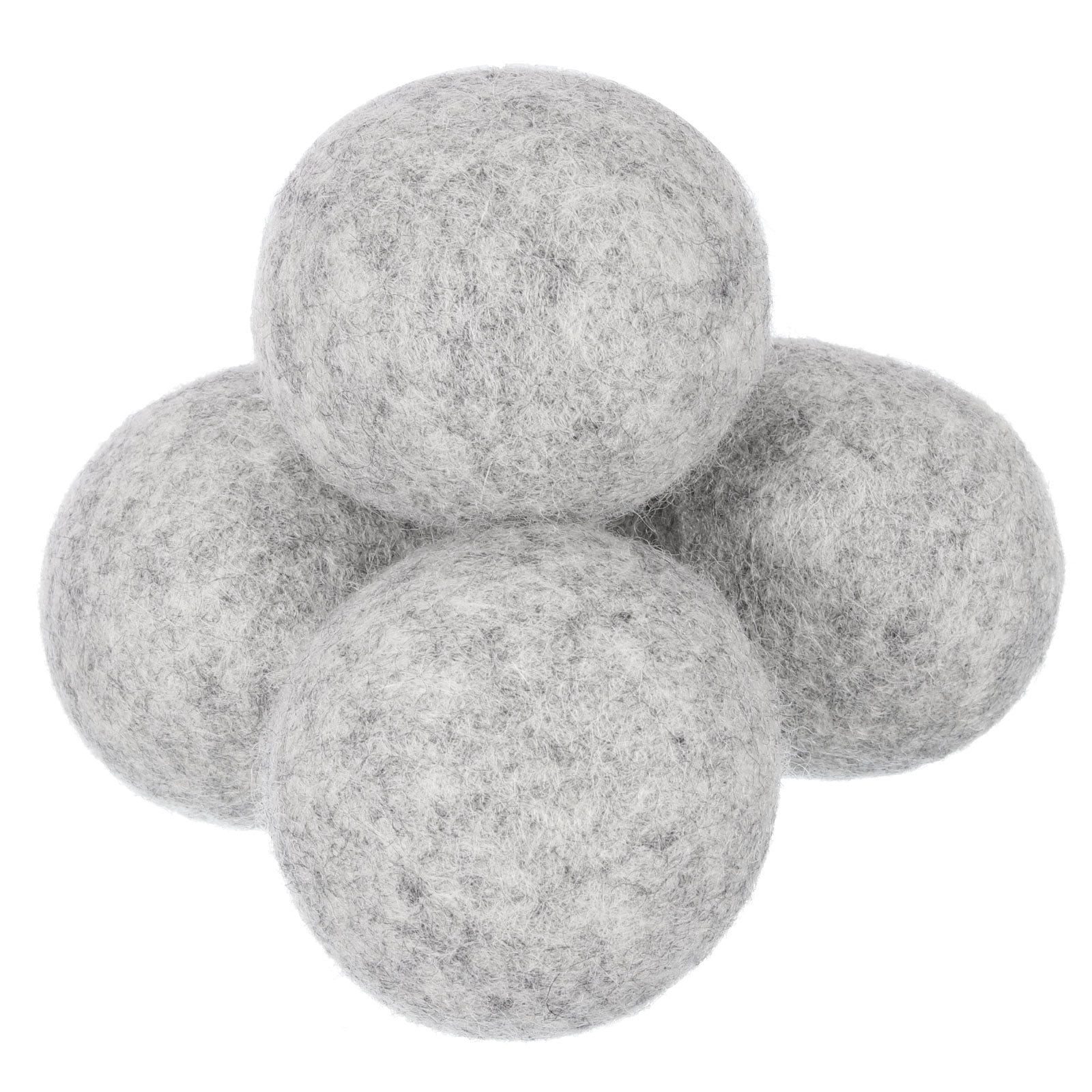 Unique Bargains Wool Laundry Dryer Balls for Reducing Static and Wrinkles Light Grey