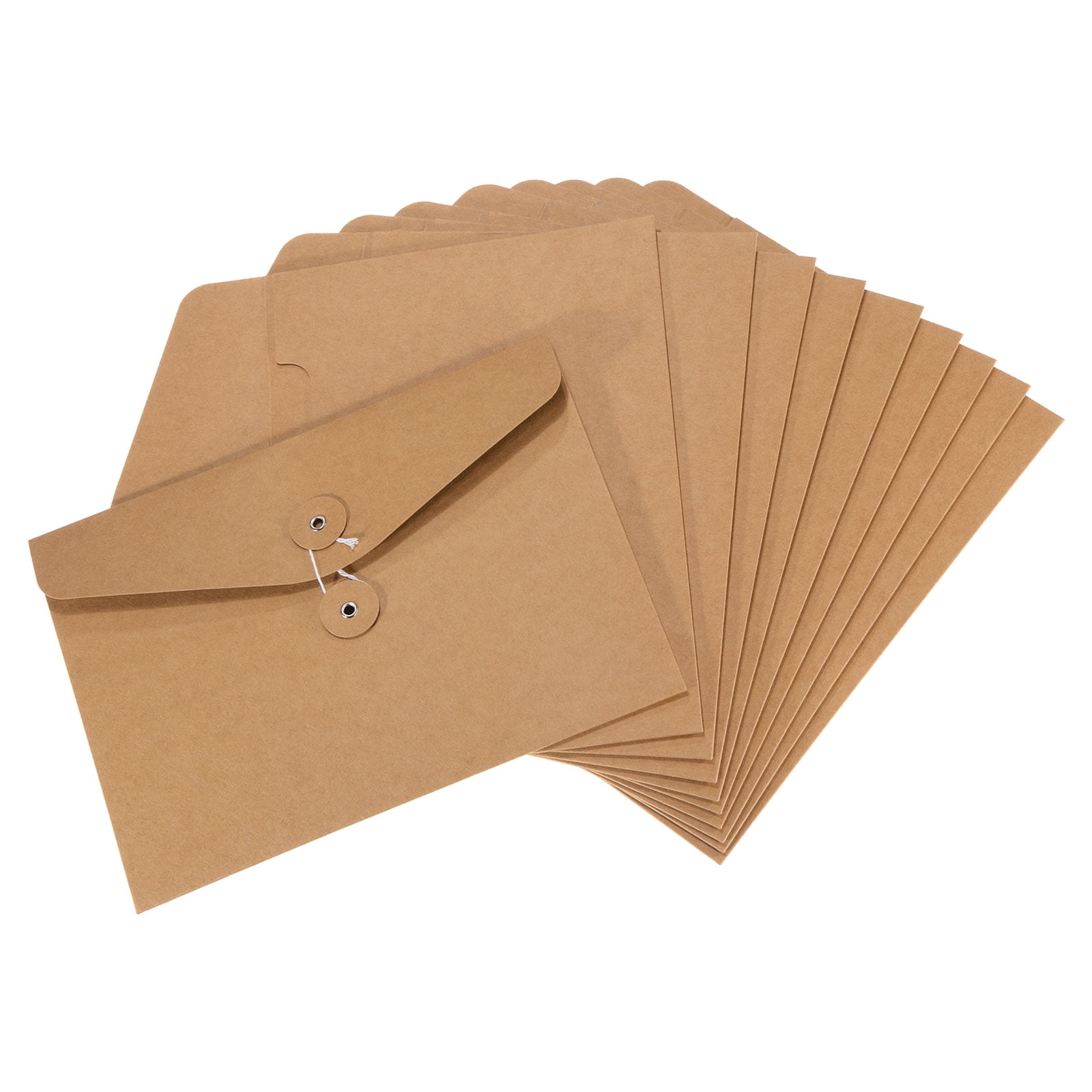  Operitacx 10pcs String Kraft Paper Portfolio Folders Envelopes  Paper Folder Large Cardboard Letters Organization File Envelope Kraft Paper  Document Envelope File Organizer Tether Office Rope : Office Products