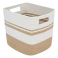 thumbnail image 1 of Unique Bargains Woven Storage Basket for Blankets Organizer Flaxen 11*11*11in, 1 of 5