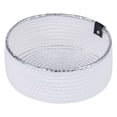 Unique Bargains Woven Storage Basket for Key Tray Bowl White-Silver 9.4 ...