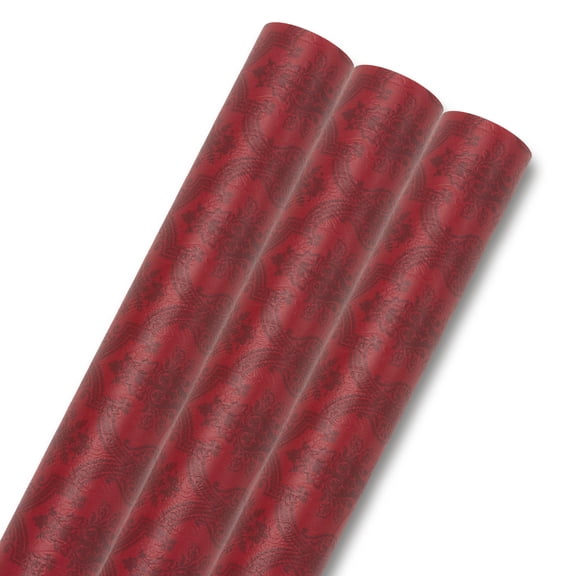 Unique Bargains Wrapping Paper Matte for Elegant Gift Wrap Presentation Red 39.4"x 27.6"