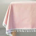 thumbnail image 1 of Unique Bargains Wrinkle Free Tablecloths for Holiday Camping Parties Pink 86.61"x55.12", 1 of 5