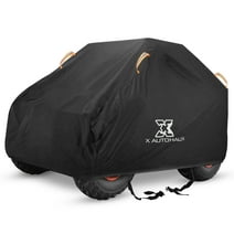 Unique Bargains XL Black UTV Cover Waterproof Outdoor Sun Rain with Resistant Reflective Strap for UTV
