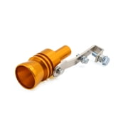 Unique Bargains XL Size Gold Tone Fake Turbo Sound Blow off Valve Simulator Whistle for Car