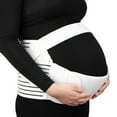 thumbnail image 1 of Unique Bargains White Maternity Support Belt Pregnancy Waist Abdomen Belly Back Brace Band White XL, 1 of 7