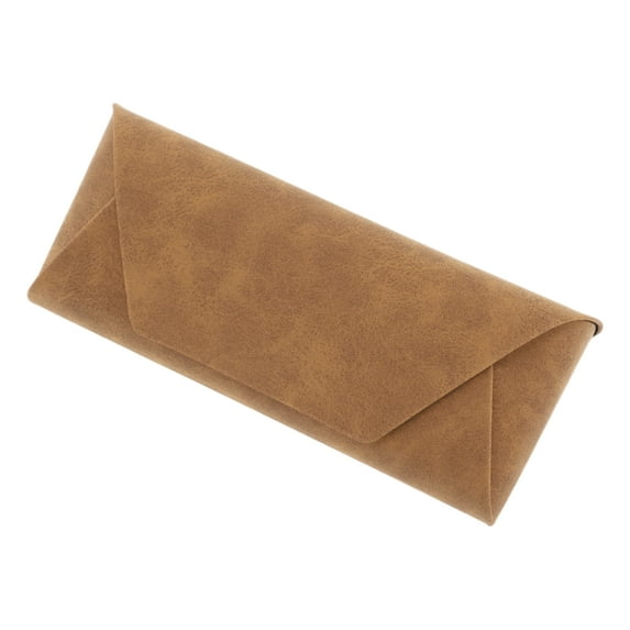 Unique Bargains Yangba Pattern Eyeglasses Case Portable Eyeglasses Storage 6.38"x2.56"x1.77" Brown