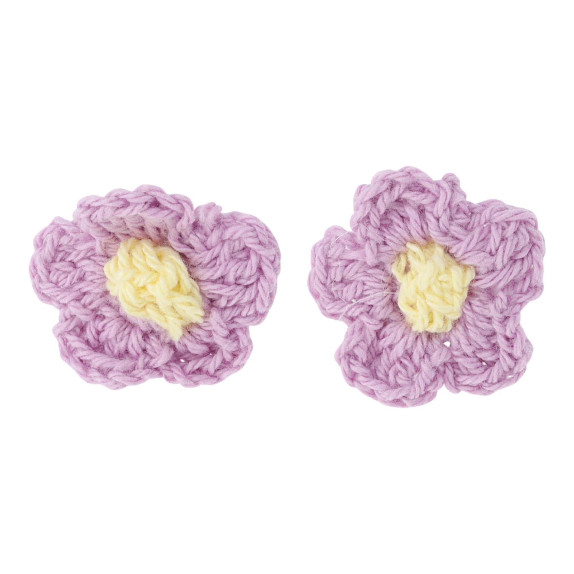 Unique Bargains Yarn Flower Shoelace Charms for Personalizing 1 Pair Purple