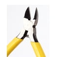 thumbnail image 1 of Unique Bargains Yellow Plastic Coated Handle Spring Loaded Side Cutting Diagonal Pliers 4" 10cm, 1 of 2