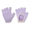 thumbnail image 1 of Unique Bargains Yoga Gloves Durable Fingerless Pilates Gloves One Size Purple, 1 of 5