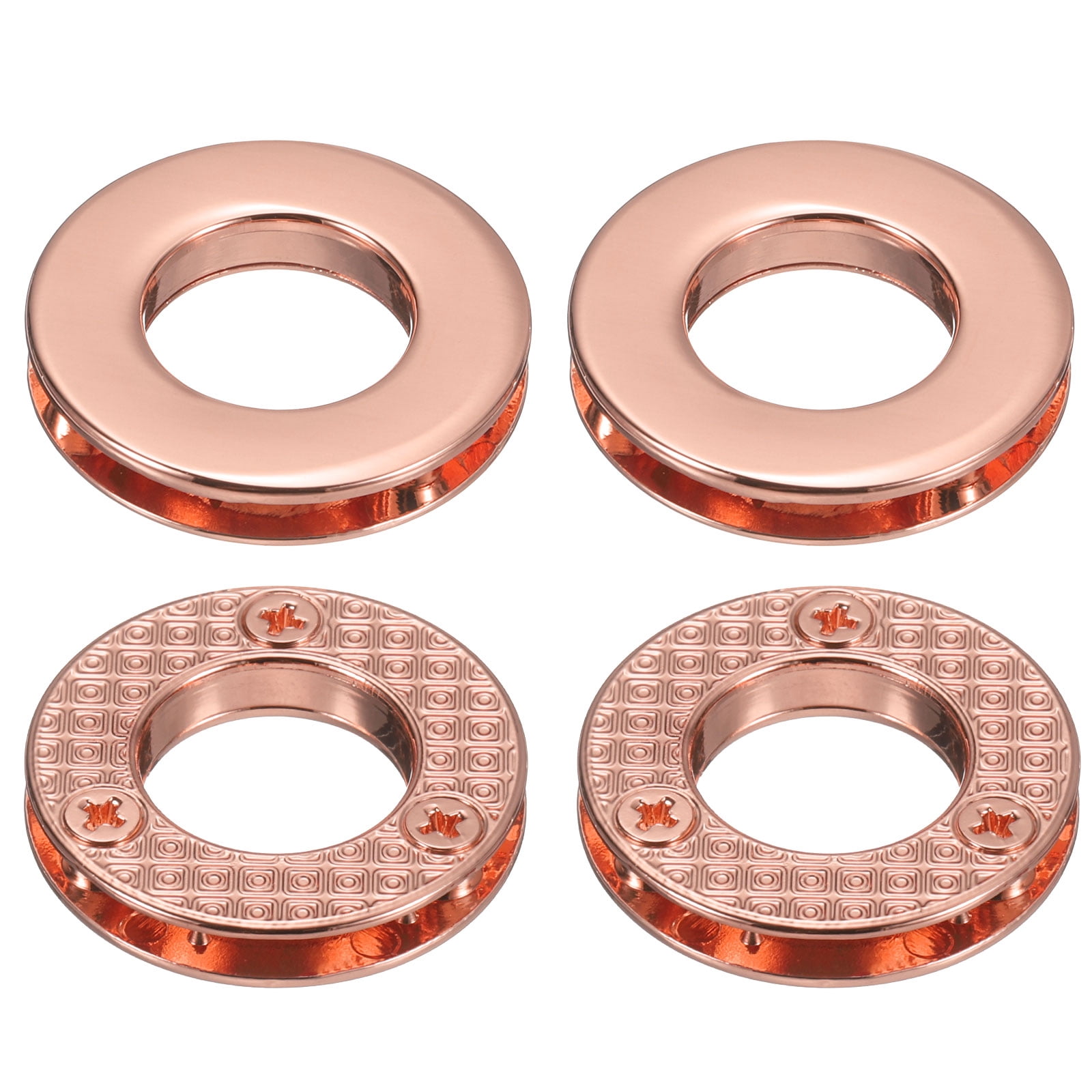 Unique Bargains Zinc Alloy Grommets for Fabric Curtains Leather Craft Rose Gold 5/8"