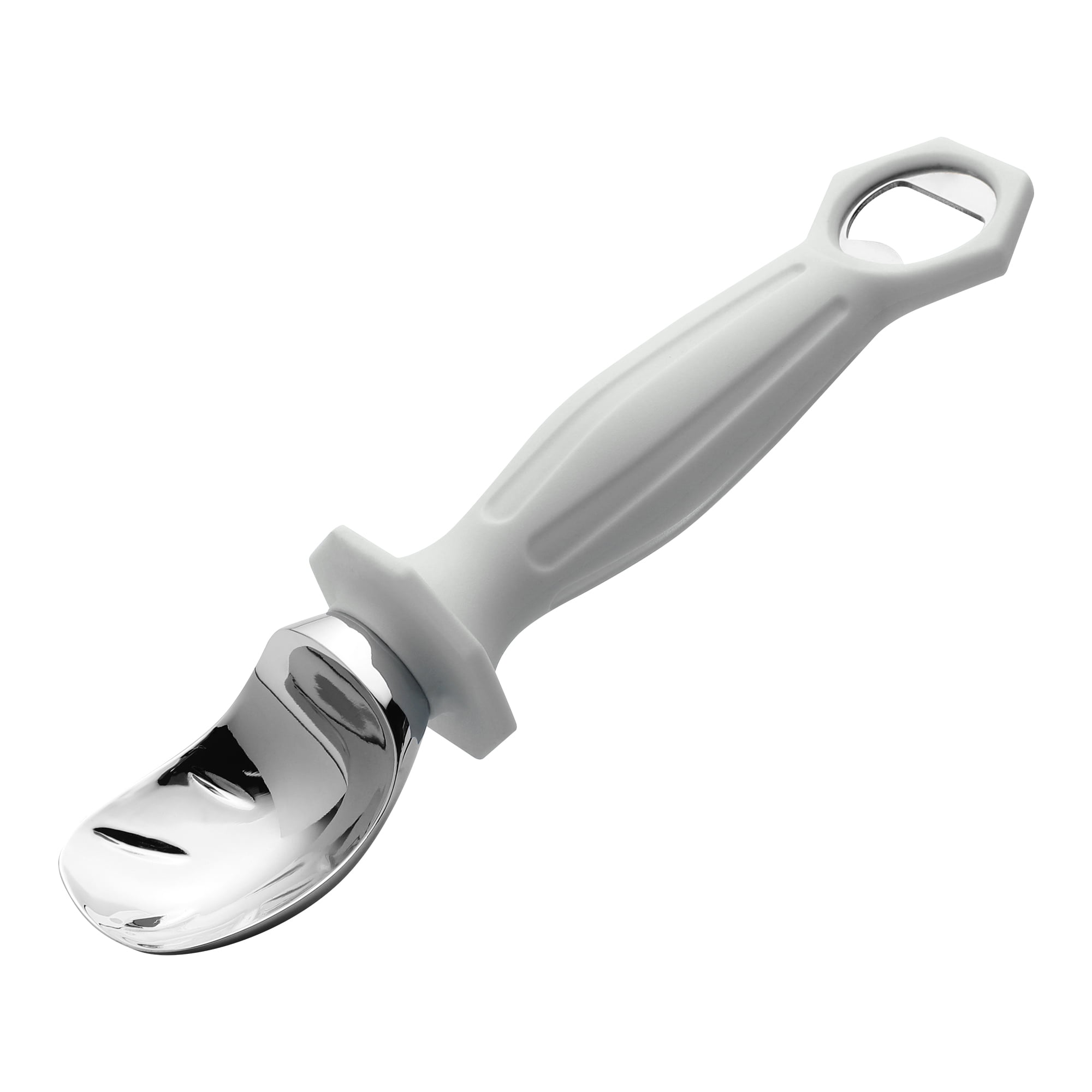 Unique Bargains Zinc Ice Cream Scoop with Ergonomic Handle for Gelato Grey 8.7in