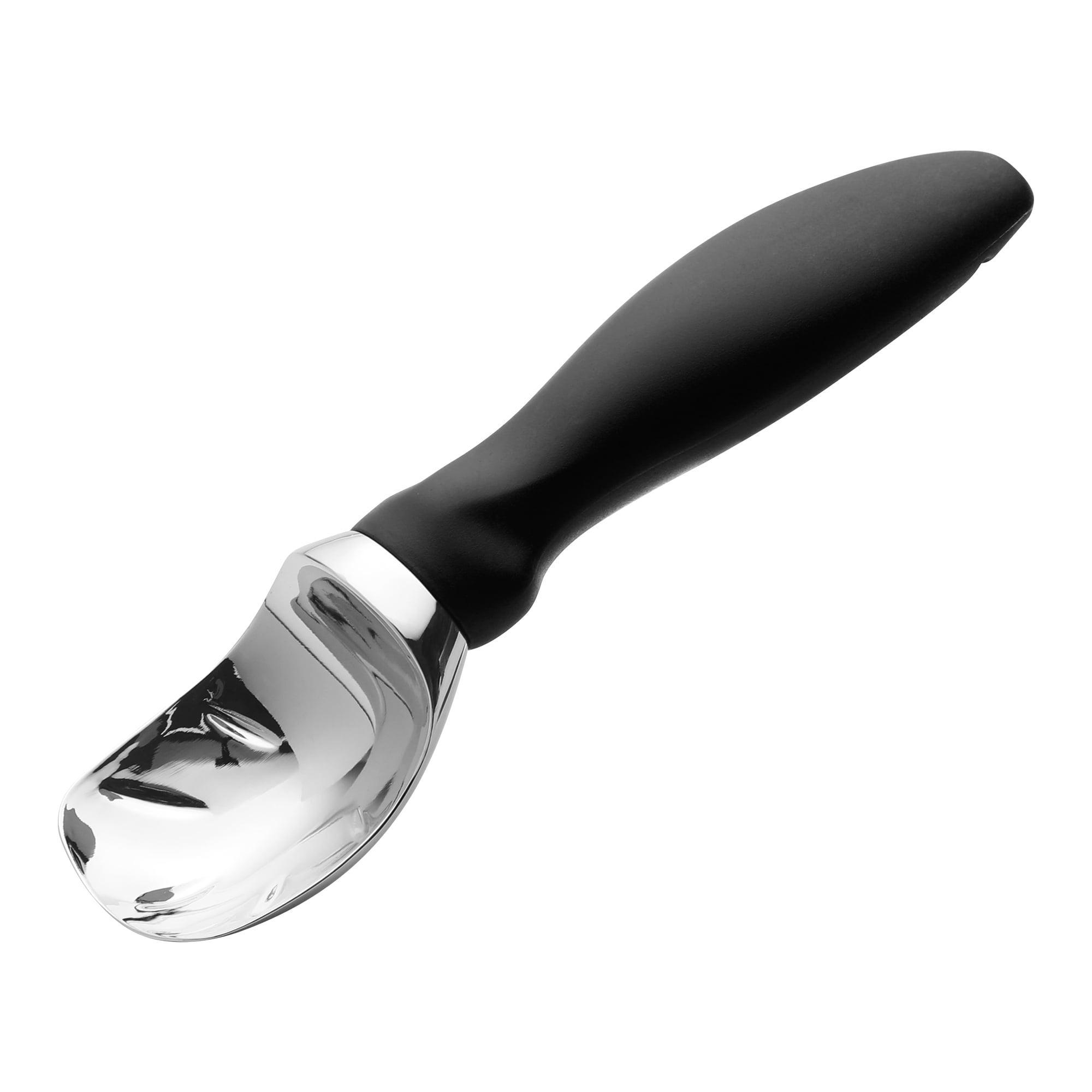 Unique Bargains Zinc Ice Cream Scoop with for Gelato and Cookie Dough Black 7.9in
