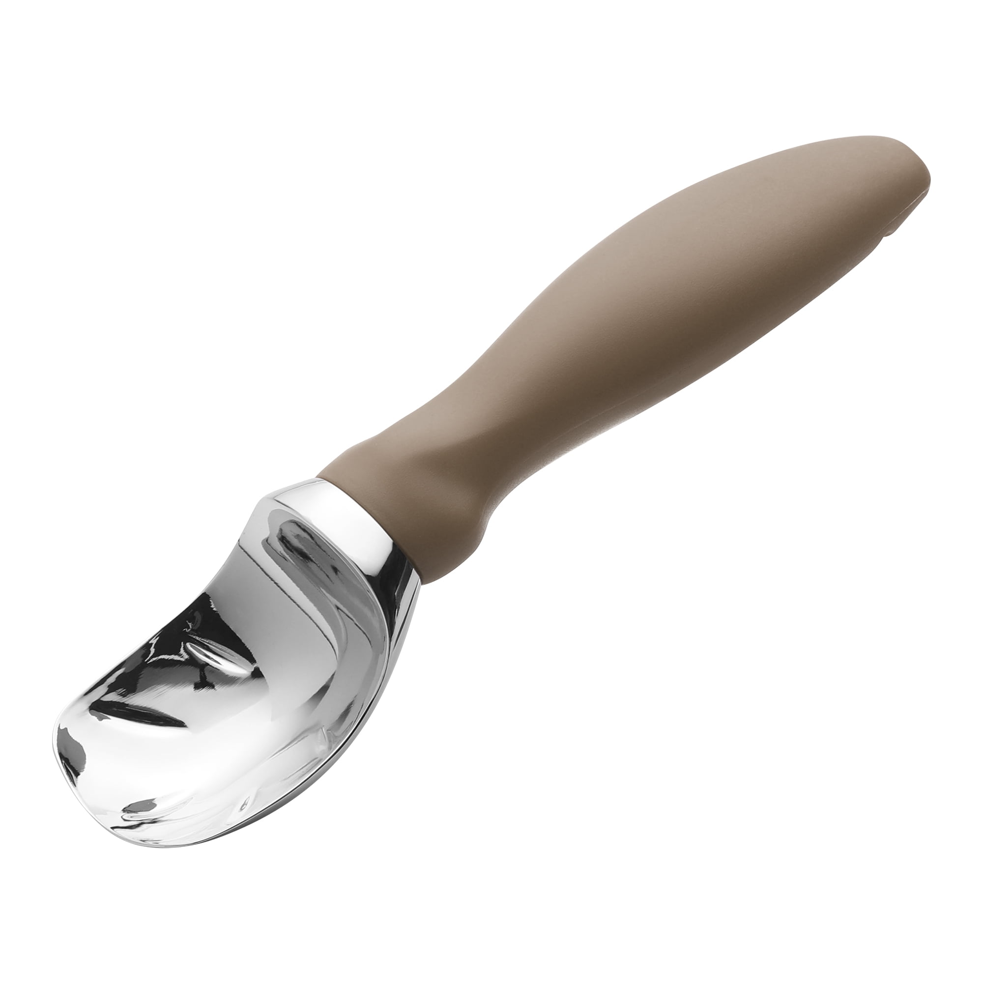 Unique Bargains Zinc Ice Cream Scoop with for Gelato and Cookie Dough Brown 7.9in