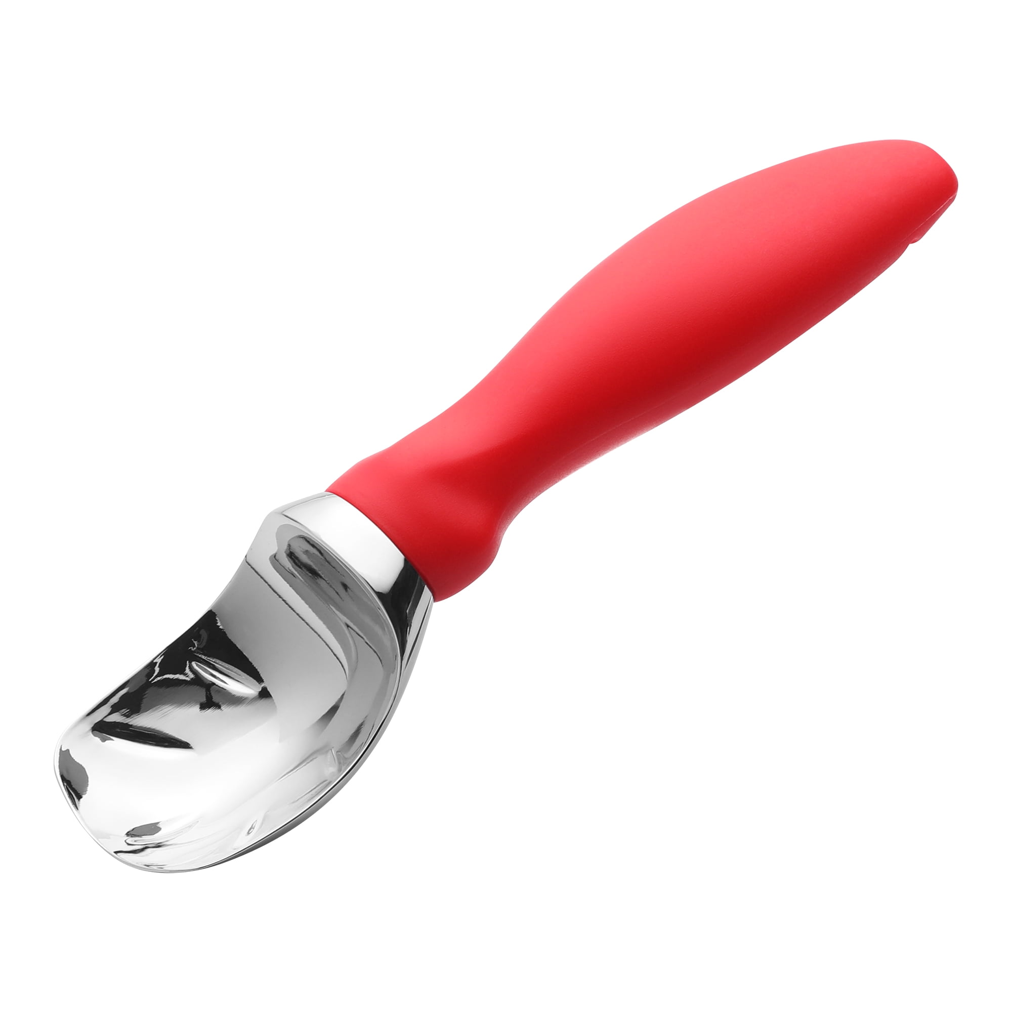 Unique Bargains Zinc Ice Cream Scoop with for Gelato and Cookie Dough Red 7.9in