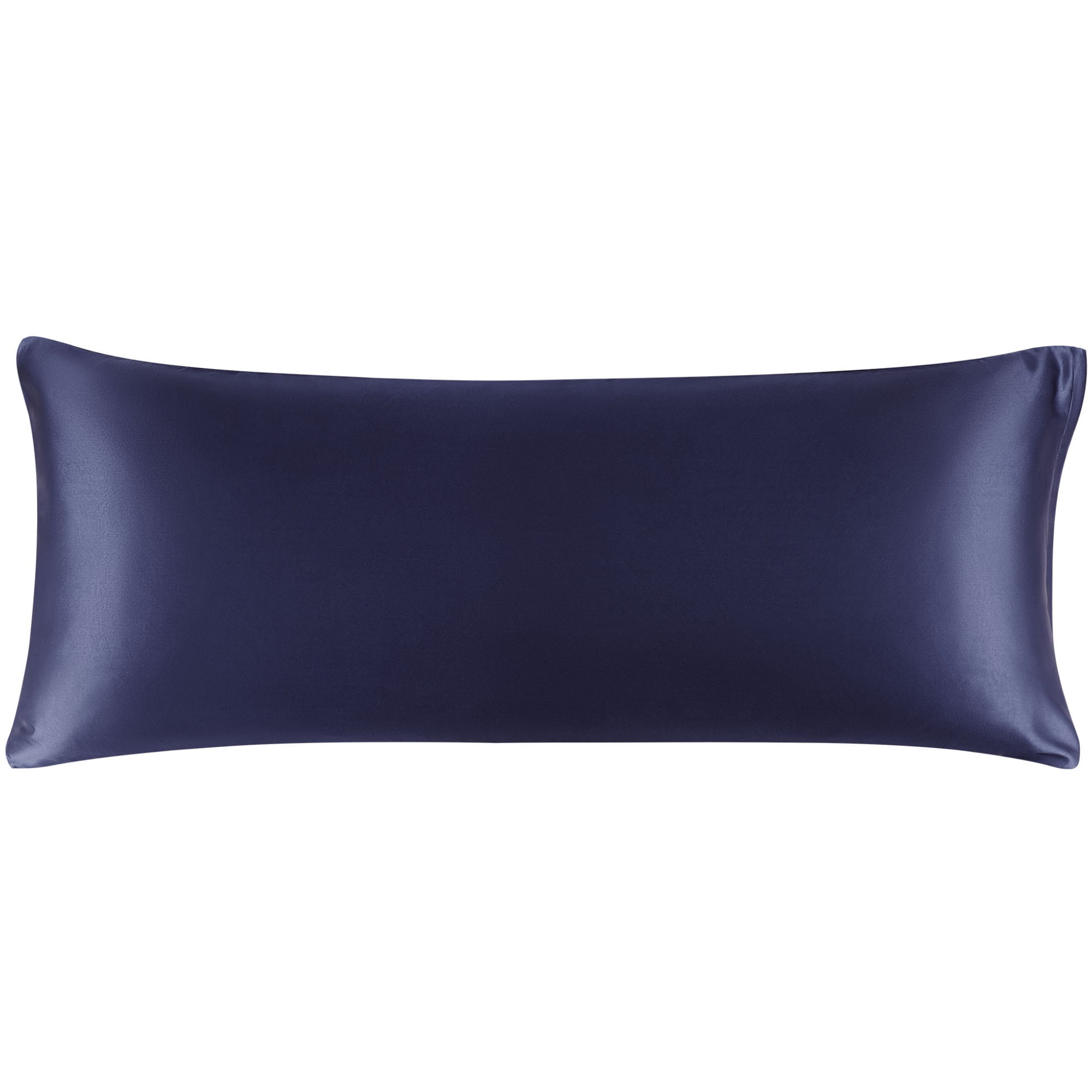Unique Bargains Zipper Closure 1 PC Satin Body Pillowcases Navy 20"x54"