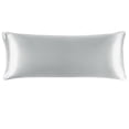 thumbnail image 1 of Unique Bargains Zipper Closure 1 PC Satin Body Pillowcases Silver Grey 20"x48", 1 of 8