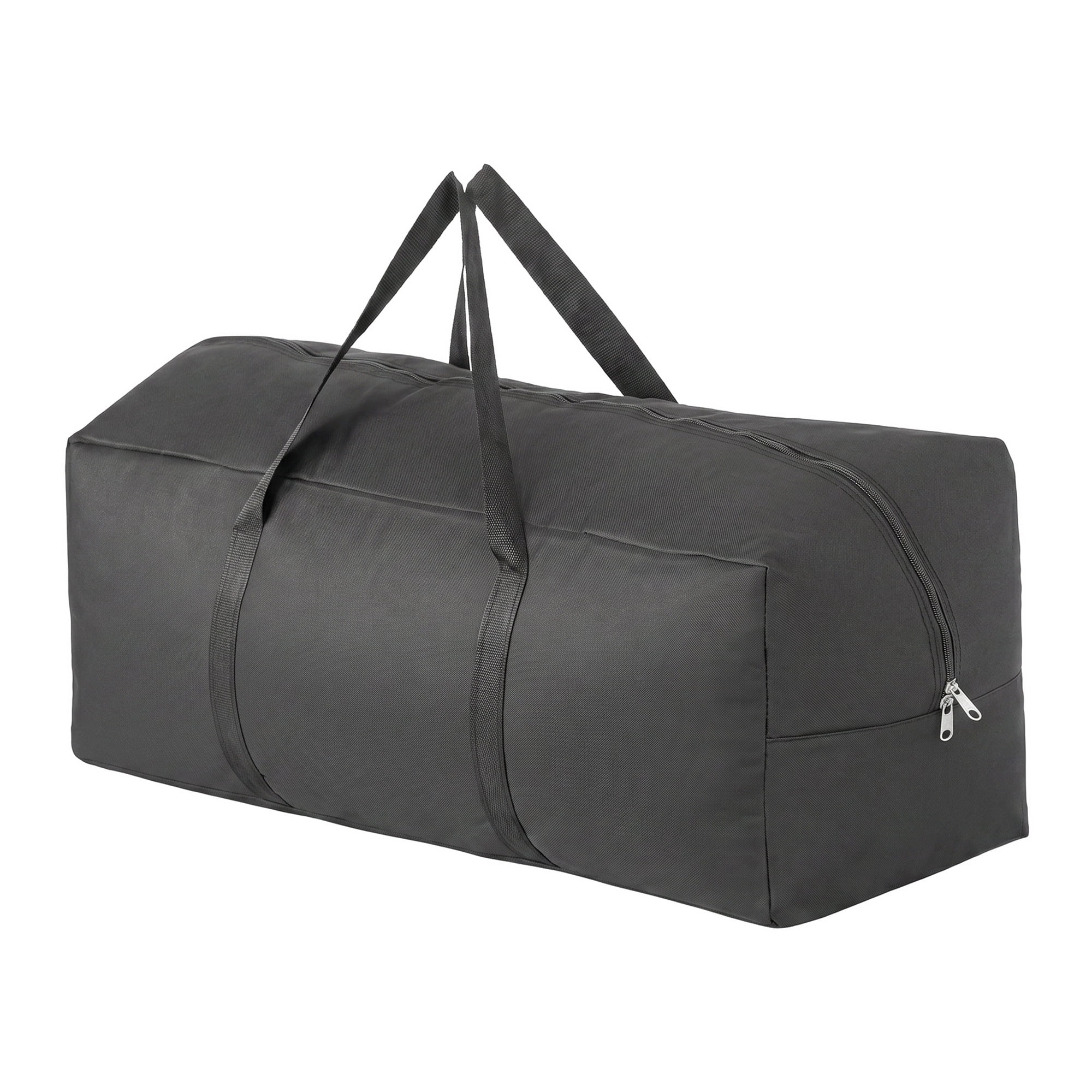 Unique Bargains Zipper Duffel Waterproof Oxford Moving Bag Black 23.6" x 12.2" x 9.4"