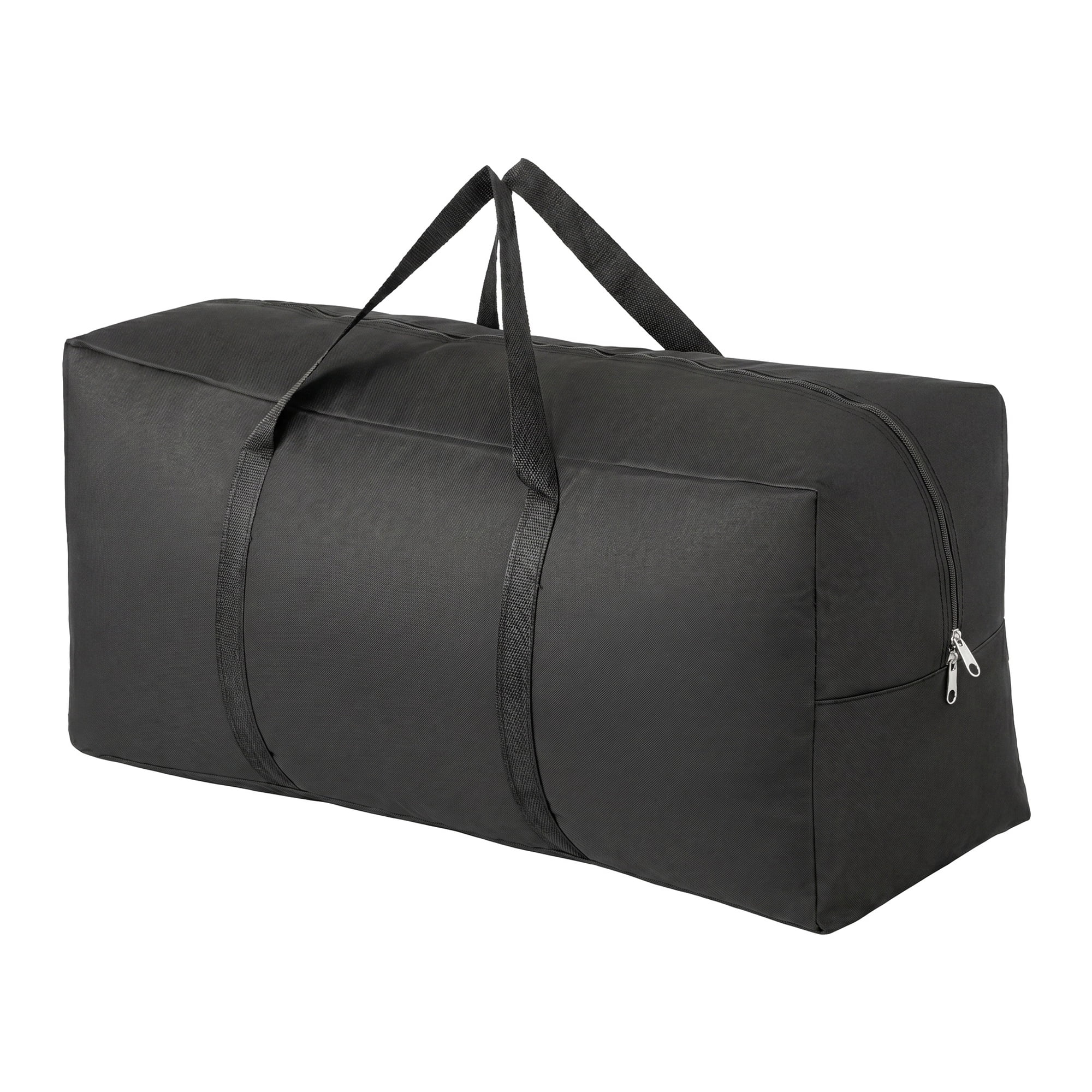 Unique Bargains Zipper Duffel Waterproof Oxford Moving Bag Black 31.5" x 11.4" x 14.2"