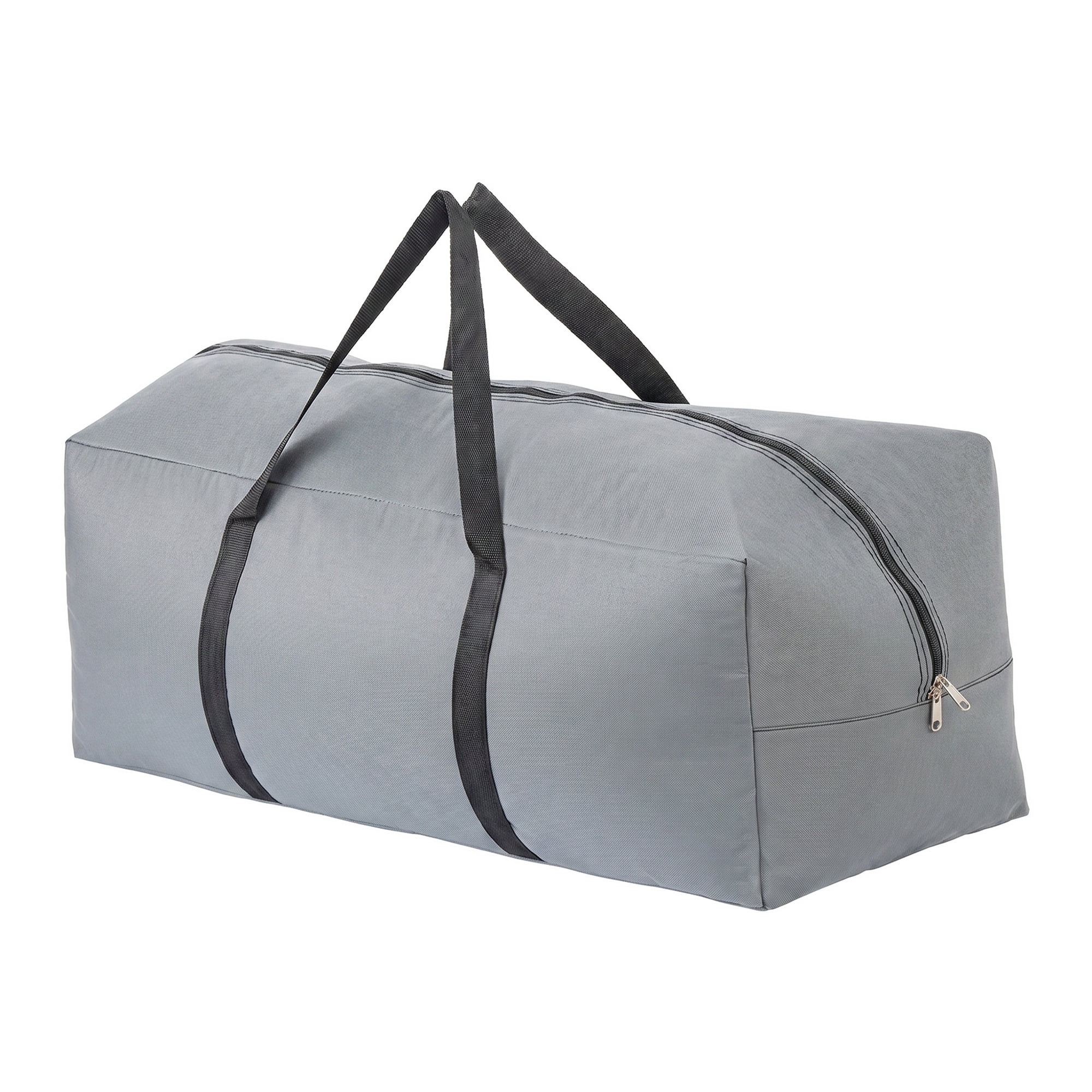Unique Bargains Zipper Duffel Waterproof Oxford Moving Bag Gray 23.6" x 12.2" x 9.4"