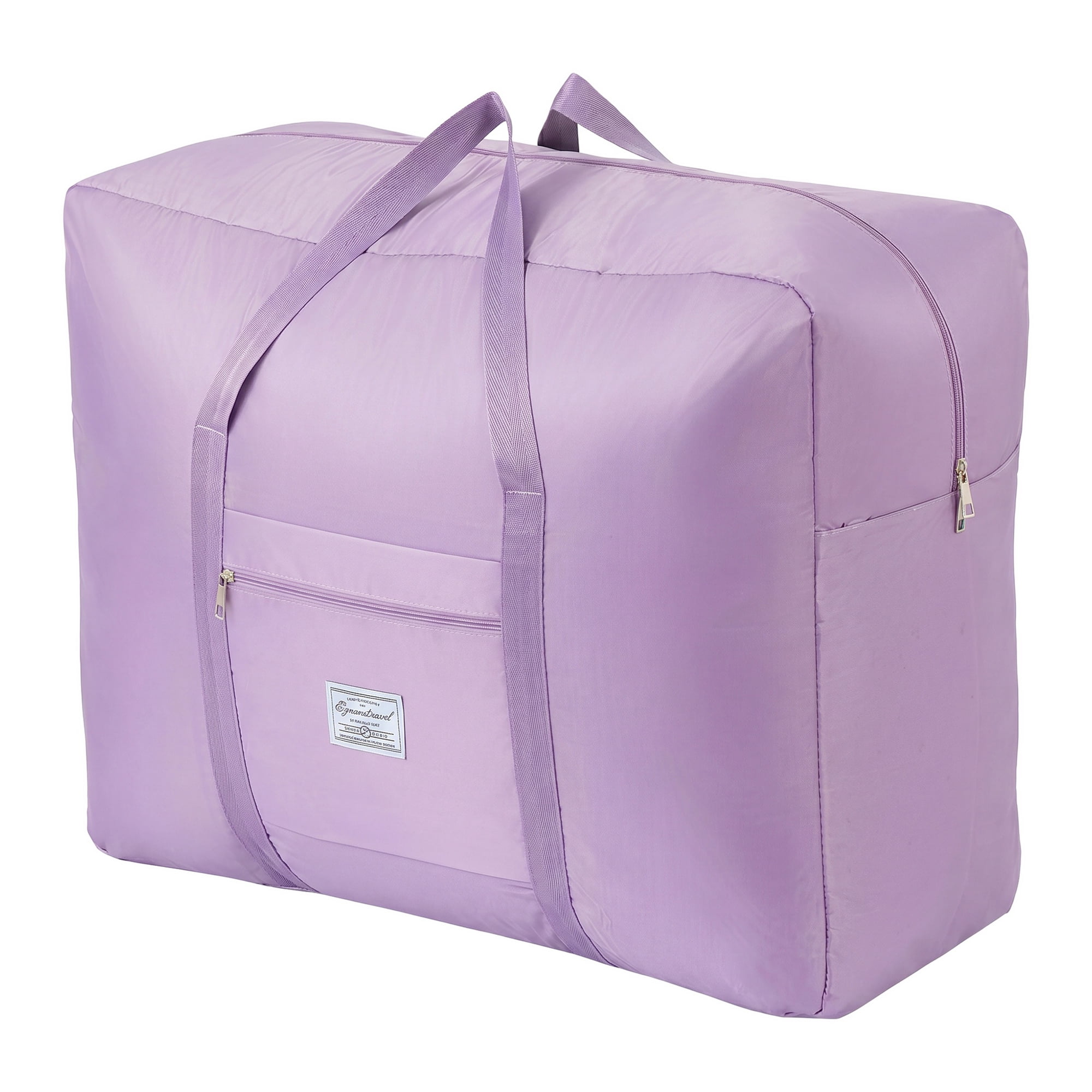 Unique Bargains Zipper Duffle Oversized Carry Storage Bag Purple 26.8" x 21.7" x 11.0"