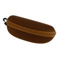 thumbnail image 1 of Unique Bargains Zipper Eyeglasses Bag Simple Portable Eyeglasses Storage 7.09"x3.15"x2.56" Brown, 1 of 2