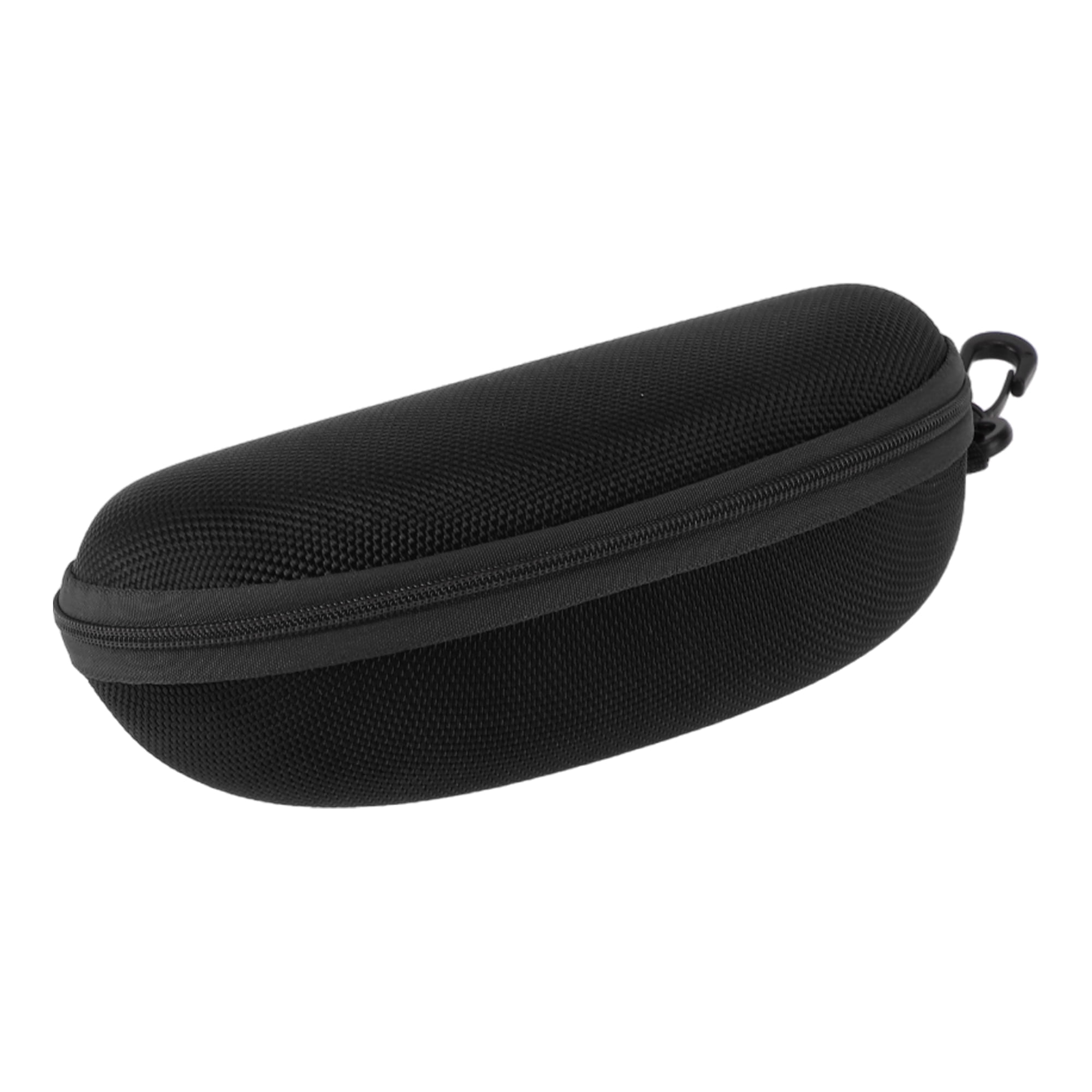 Unique Bargains Zipper Eyeglasses Bag Simple Portable Eyeglasses Storage Black
