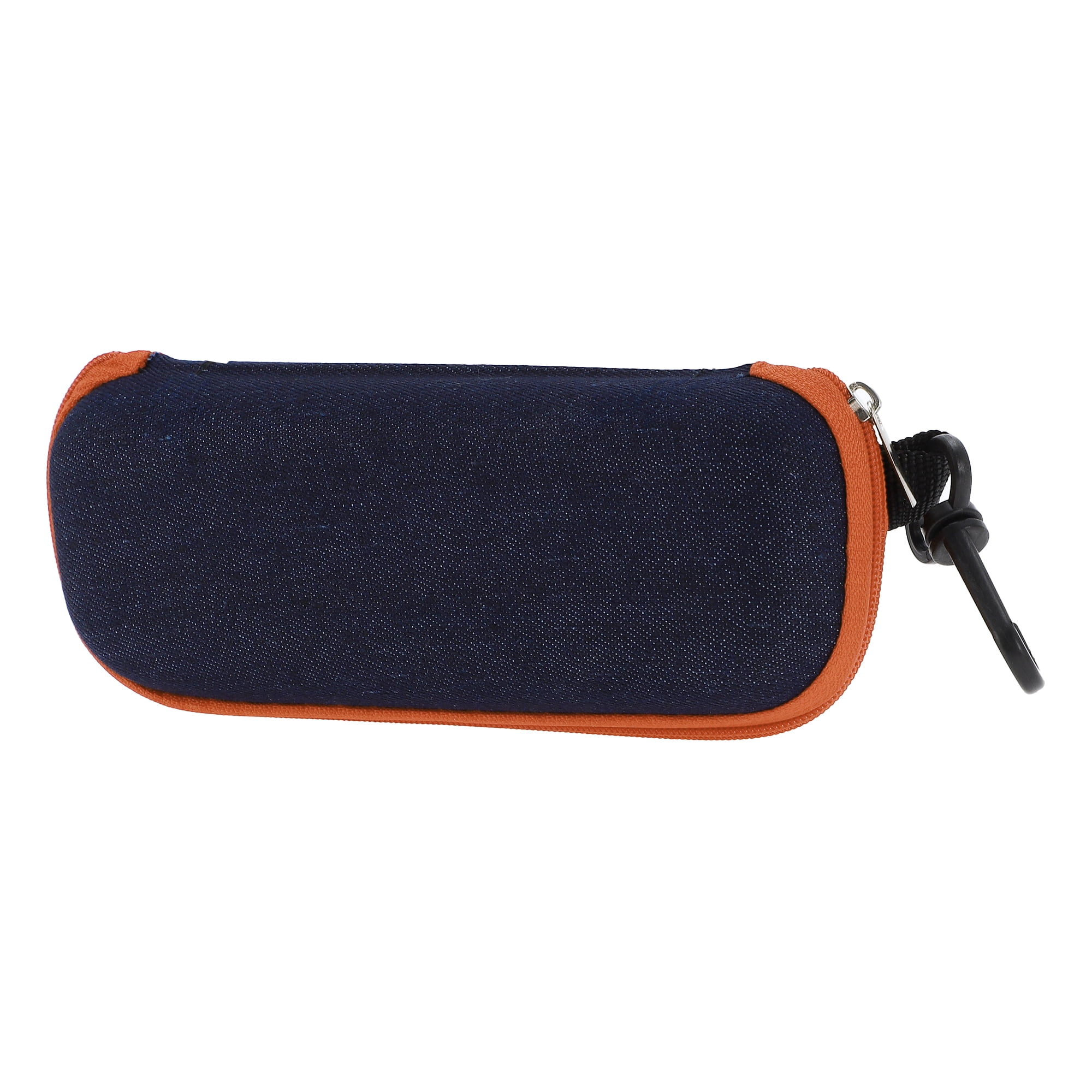 Unique Bargains Zipper Eyeglasses Case Lightweight Eyeglasses Storage Orange