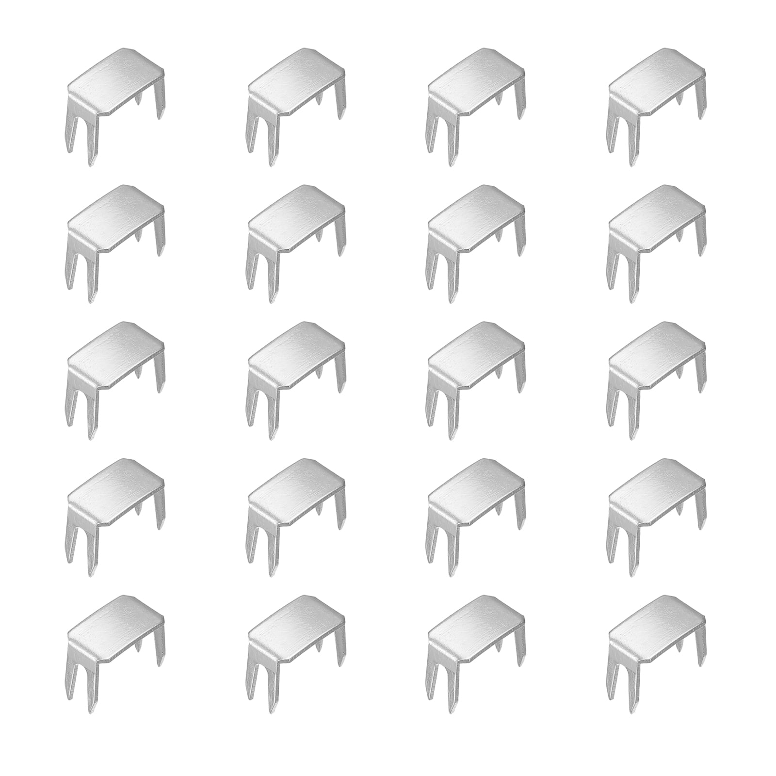 Unique Bargains Zipper Stoppers Top & Bottom Stops for Bag Zippers Rescue Repair 5x3mm