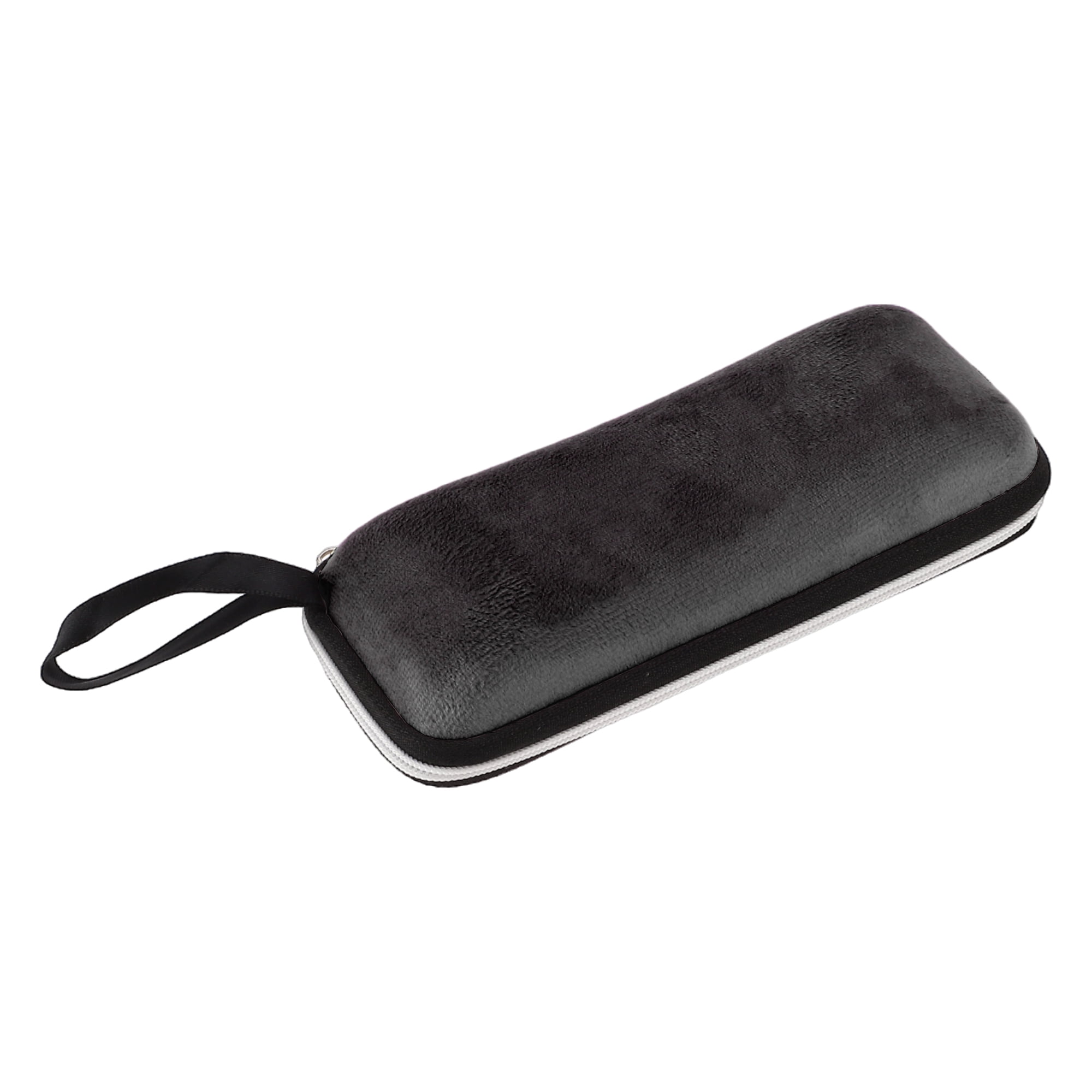 Unique Bargains Zipper Sun Eyeglasses Bag Portable Eyeglasses Storage Case Black