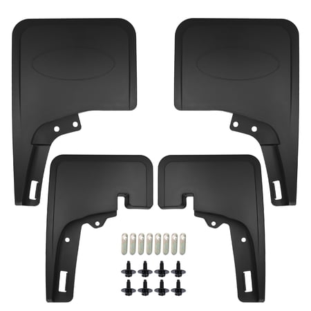 Unique Bargains for Ford F150 2021 Guard Car Mud Guards Splash Set Front Rear ML3Z-16A550-AA Mud Flaps Protection Black