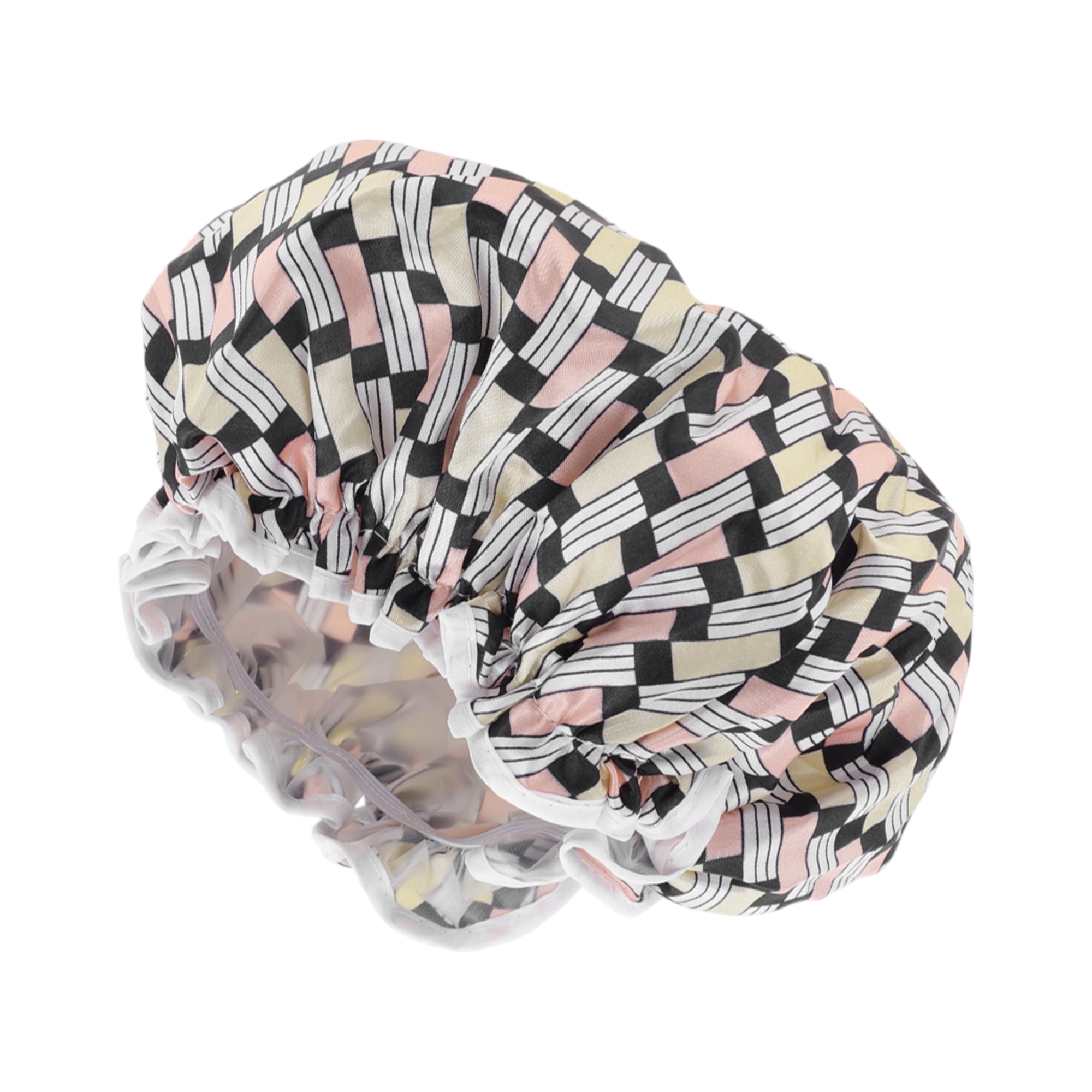 Unique Bargains nique Bargains Women's Small Square Bath Cap 1 Pc Pink