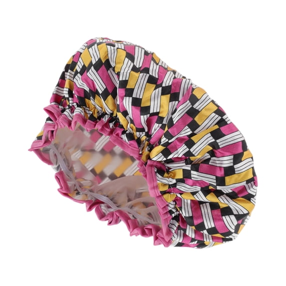Unique Bargains nique Bargains Women's Small Square Bath Cap 1 Pc Rose Red