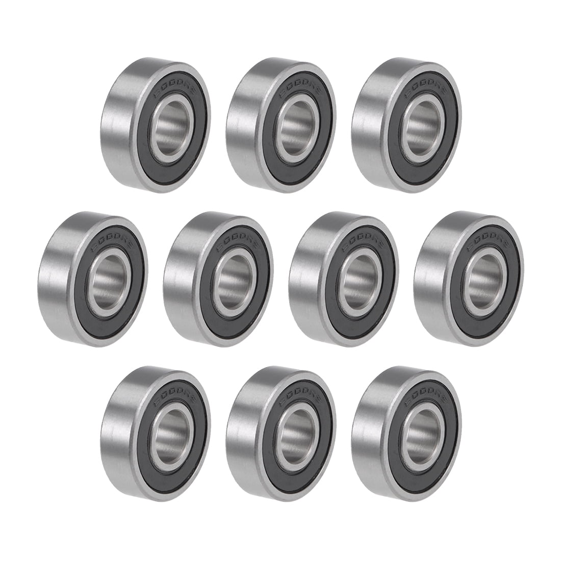 Unique Bargains10pcs 6000-2RS Deep Groove Double Sealed Ball Bearings Z2 0.39"x1.02"x0.31"