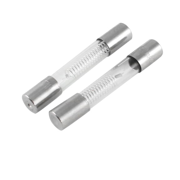 Unique Bargains2 x 5KV 0.85A 850mA 6mm x 40mm High Voltage Fuse Tubes for Microwave Oven