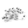thumbnail image 1 of Unique Bargains20 Pcs 5mm Dia 20mm Length Fast Blow Clear Glass Fuse 8A 250V, 1 of 1